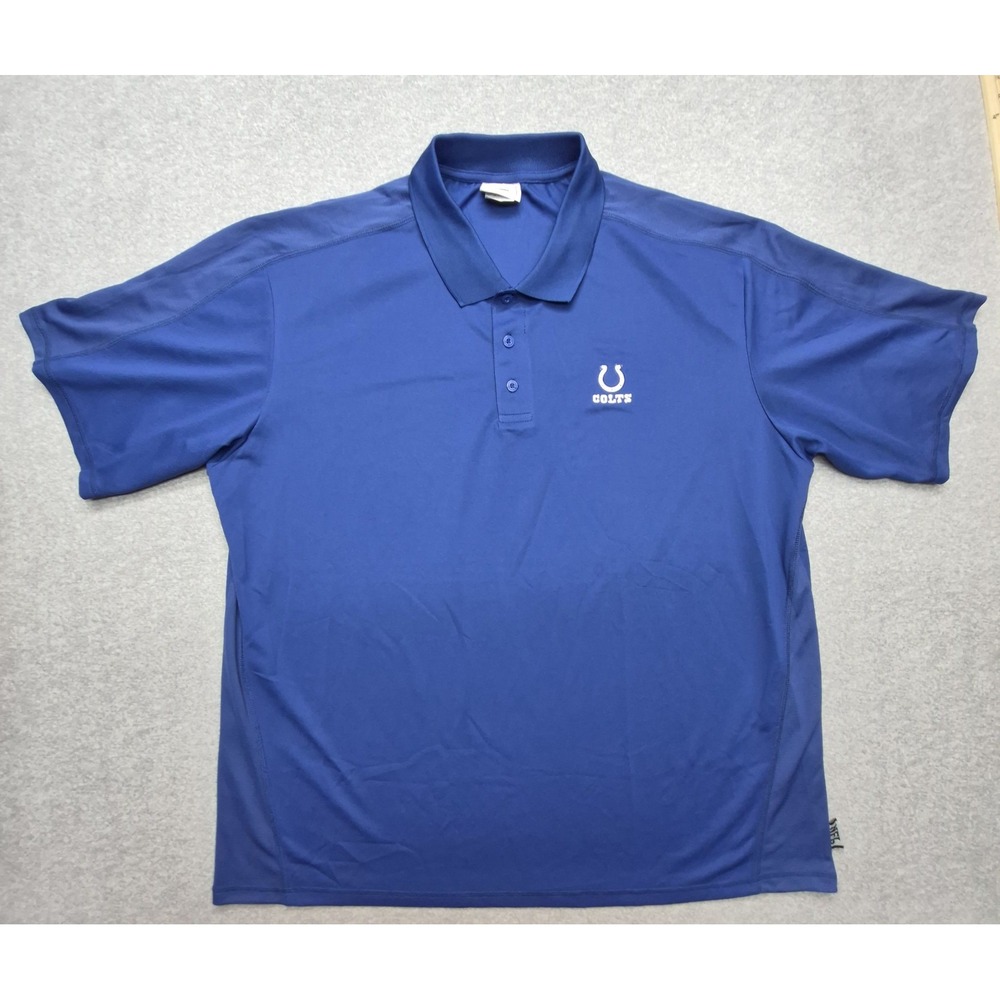 Starter NFL Pro Line Indianapolis Colts Polo Shirt Mens 2XL Blue Peyton Manning